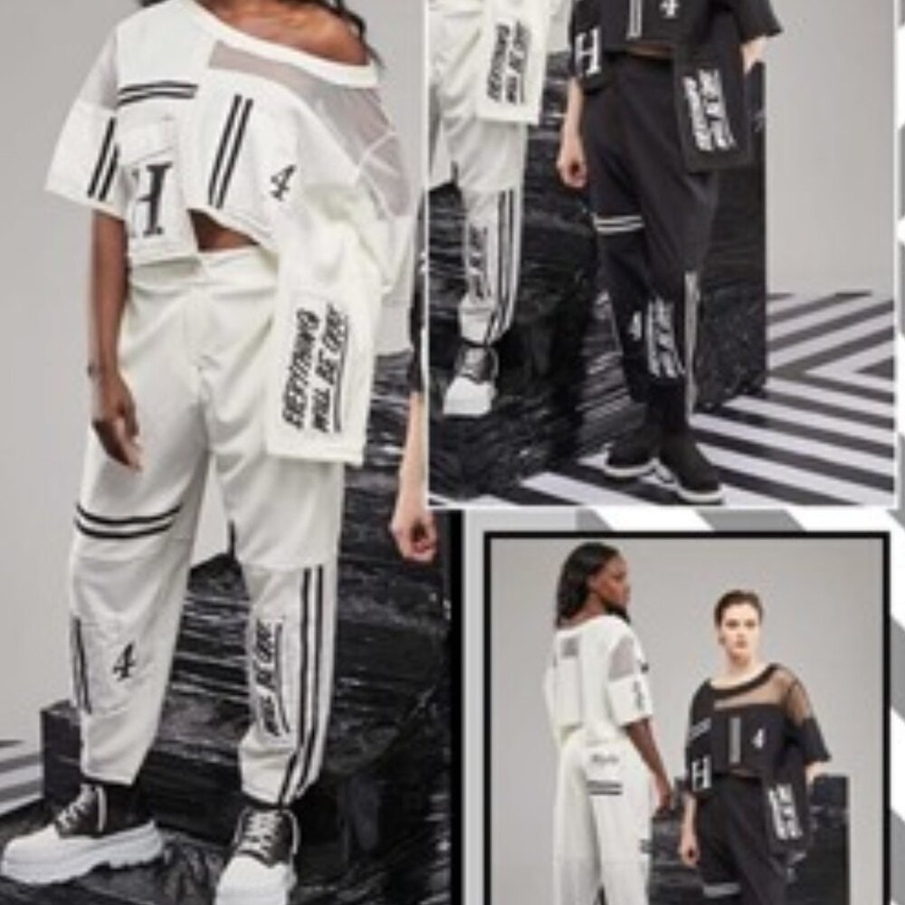 H4 brand new black funky sport  pants